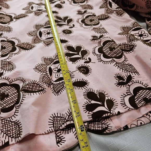 Victor Costa Occasions pink and brown jacket with embroidery look detail - Picture 8 of 12